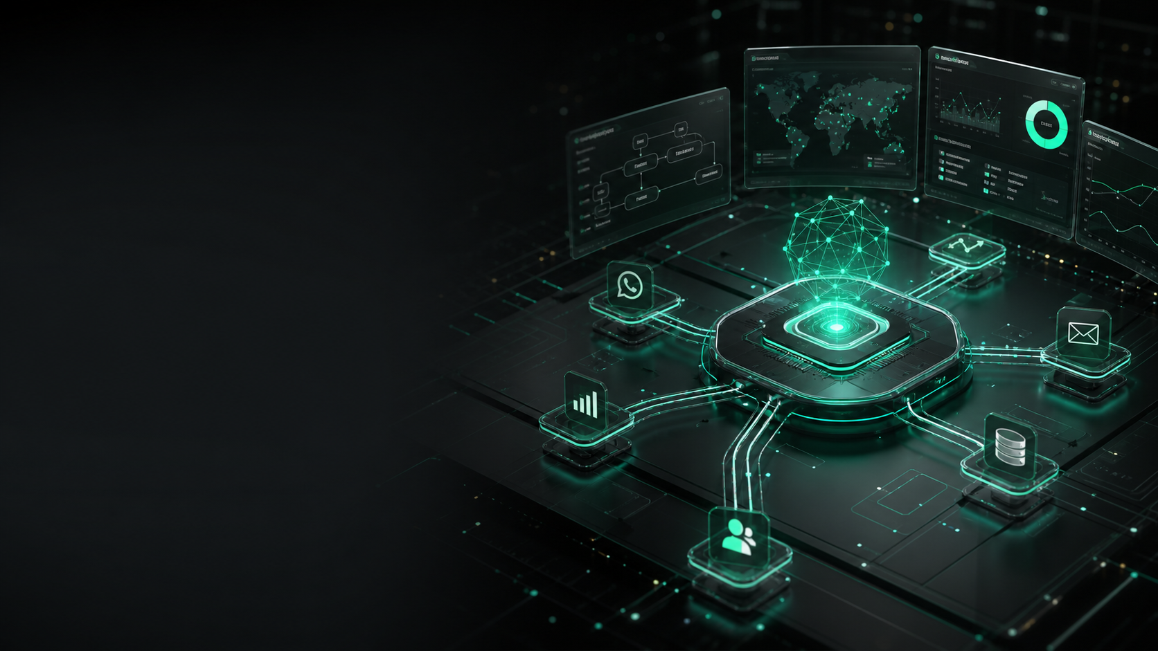 Sistema operativo de IA con controles, métricas y automatizaciones