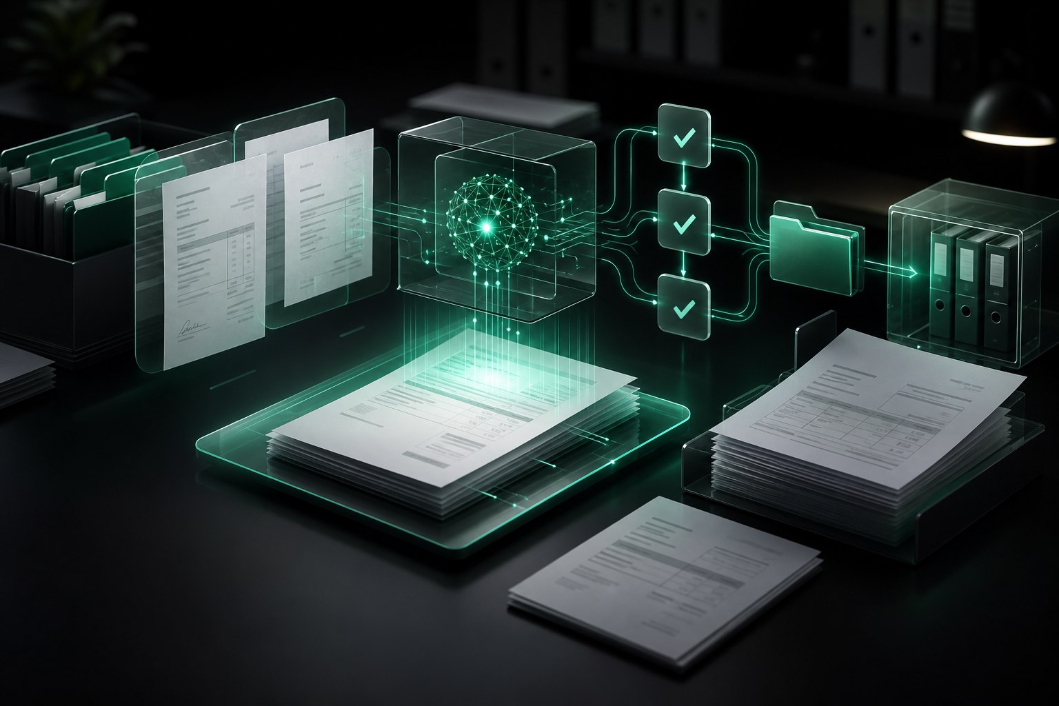 Sistema conectado para automatizar administración, facturas y documentos